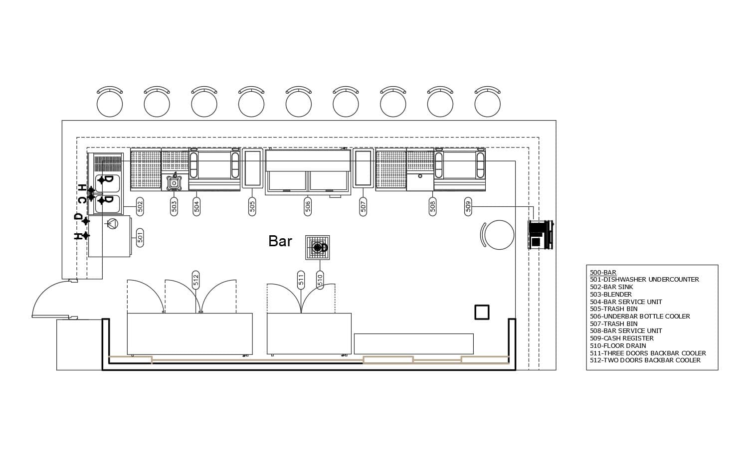 Restaurant Bar Layout Plan Inox Kitchen Design