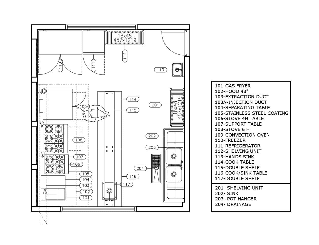 Design Commercial Kitchen Floor Plan - floorplans.click